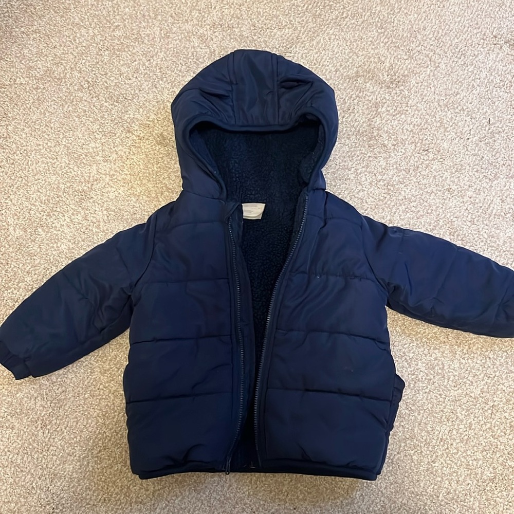 Blue puffer winter jacket Boys